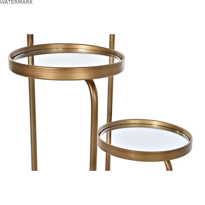 Etagères DKD Home Decor 4 Etagères Miroir Métal Cuivre (43 x 35 x 113 cm)