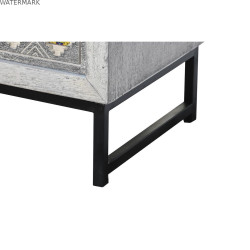 Commode DKD Home Decor Céramique Gris Blanc Bois de manguier (80 x 38 x 80 cm)