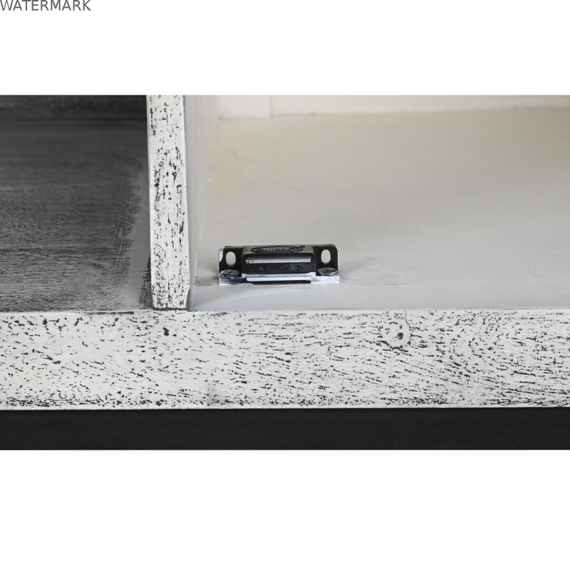 Meubles de télévision DKD Home Decor Blanc Beige Gris Multicouleur Céramique Bois de manguier 130 x 40 x 56 cm