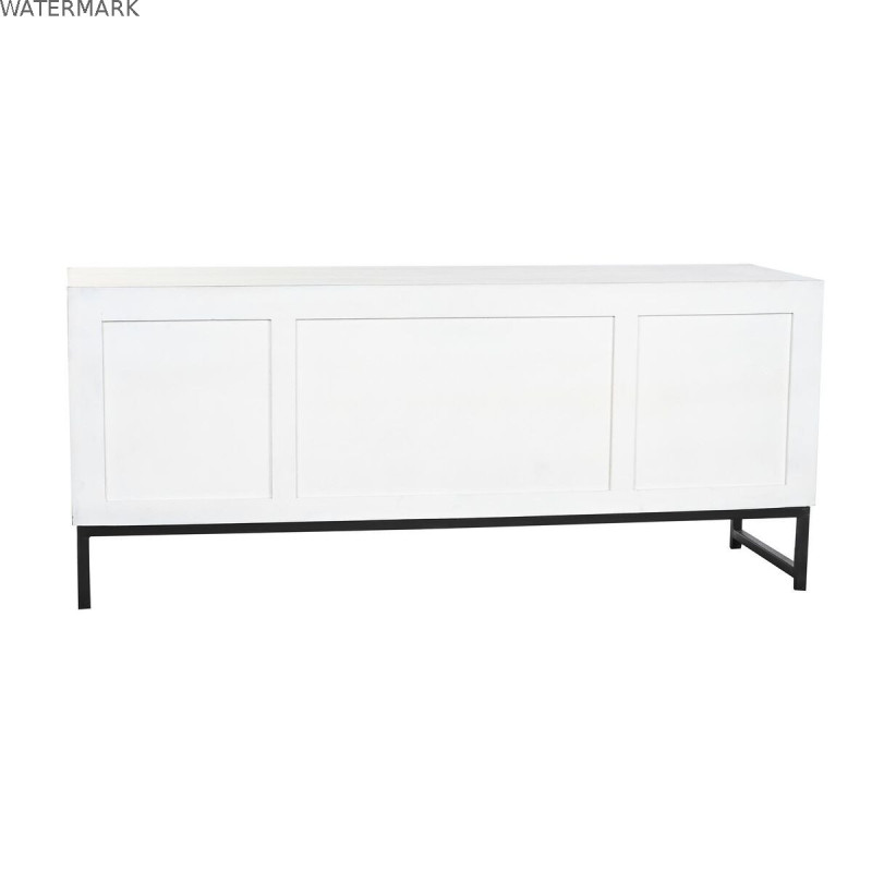 Meubles de télévision DKD Home Decor Blanc Beige Gris Multicouleur Céramique Bois de manguier 130 x 40 x 56 cm