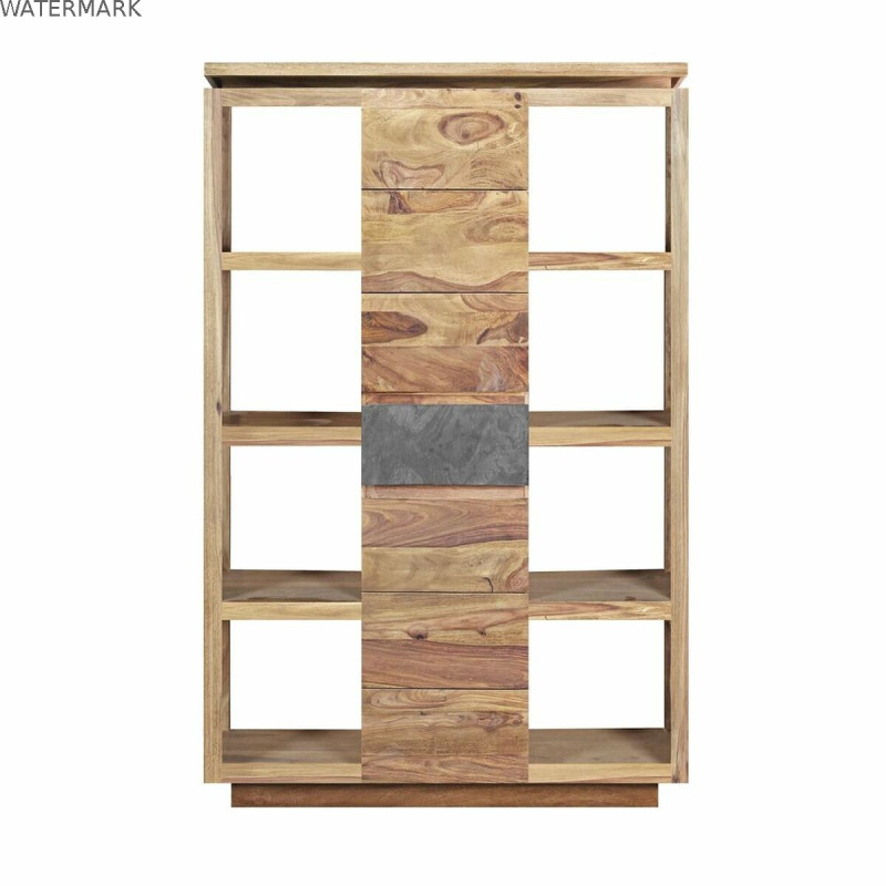 Étagère DKD Home Decor Sheesham Marron Gris Naturel Bois 120 x 40 x 185 cm