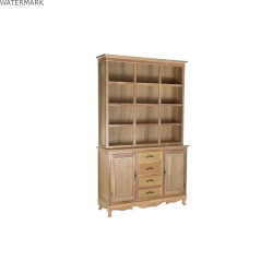 placard à provisions DKD Home Decor Naturel 124,5 x 39 x 201,8 cm Sapin Aluminium Bois MDF