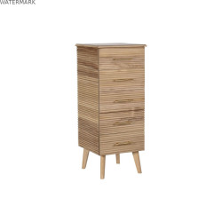 Commode DKD Home Decor Doré Marron Clair Bois Bois de paulownia Bois MDF Scandi 45 x 40 x 100 cm 42 x 40 x 100 cm
