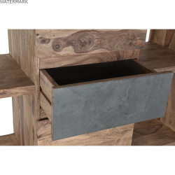 Étagère DKD Home Decor Sheesham Marron Gris Naturel Bois 120 x 40 x 185 cm