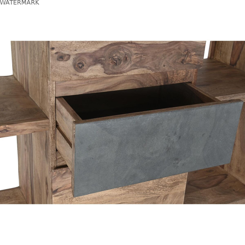 Étagère DKD Home Decor Sheesham Marron Gris Naturel Bois 120 x 40 x 185 cm