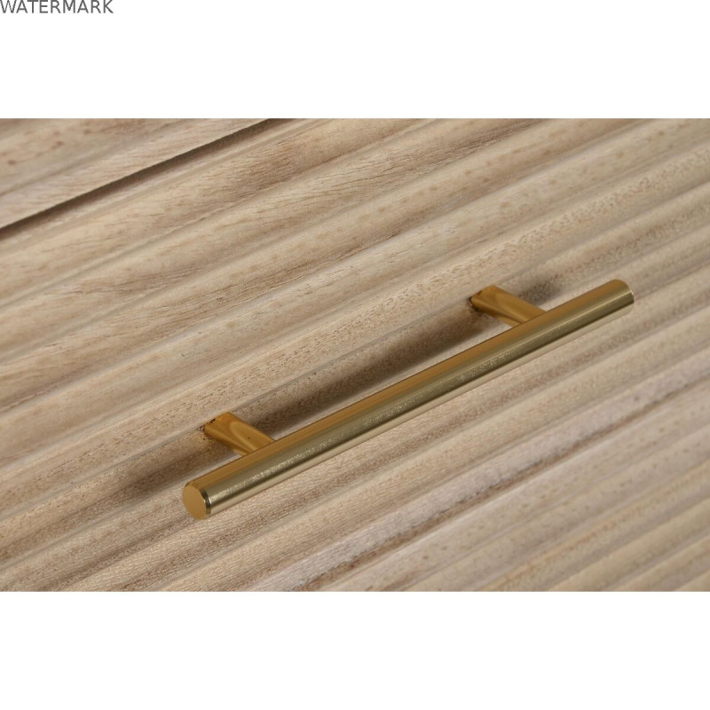 Commode DKD Home Decor Doré Marron Clair Bois Bois de paulownia Bois MDF Scandi 45 x 40 x 100 cm 42 x 40 x 100 cm
