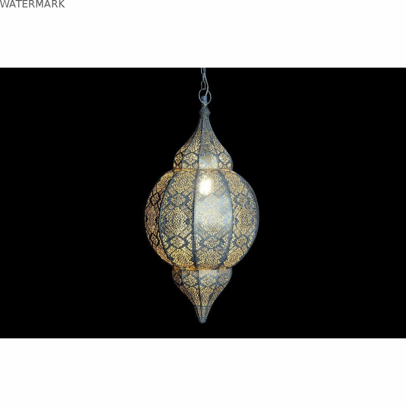 Suspension DKD Home Decor Blanc Doré Fer 50 W 30 x 30 x 65 cm
