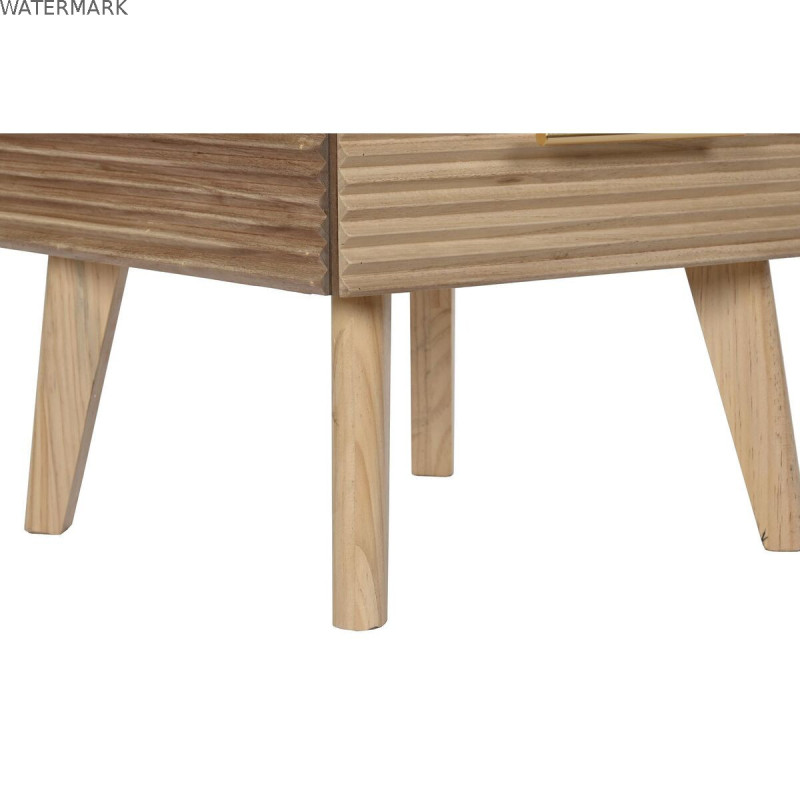 Commode DKD Home Decor Doré Marron Clair Bois Bois de paulownia Bois MDF Scandi 45 x 40 x 100 cm 42 x 40 x 100 cm