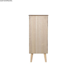 Commode DKD Home Decor Doré Marron Clair Bois Bois de paulownia Bois MDF Scandi 45 x 40 x 100 cm 42 x 40 x 100 cm