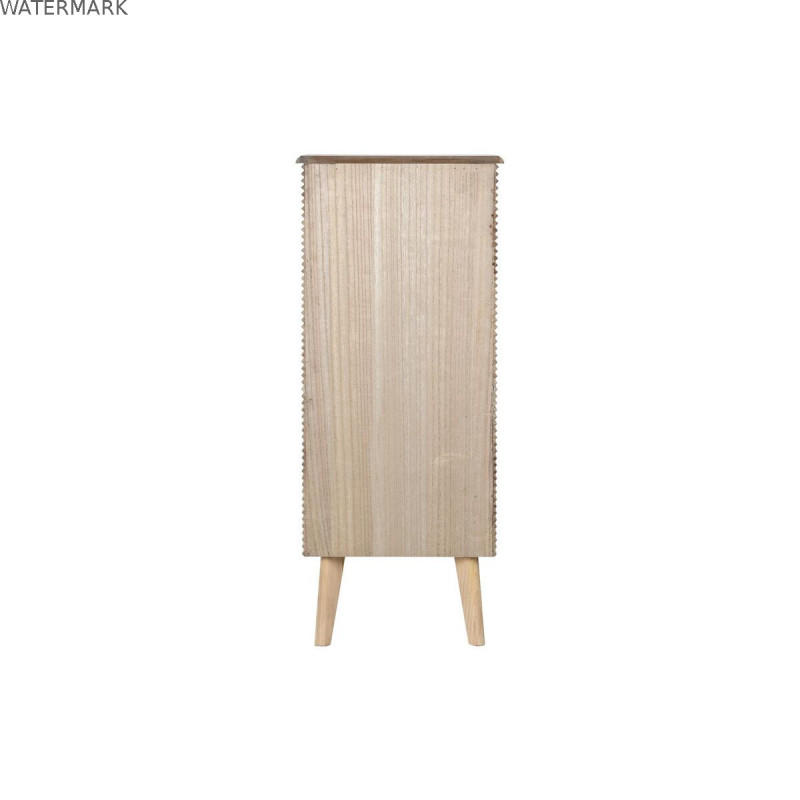 Commode DKD Home Decor Doré Marron Clair Bois Bois de paulownia Bois MDF Scandi 45 x 40 x 100 cm 42 x 40 x 100 cm