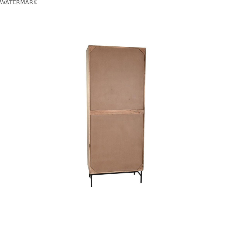 Présentoir DKD Home Decor 80 x 40 x 197 cm Verre Aluminium Acacia
