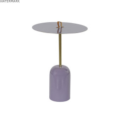Table d'appoint DKD Home Decor Cuir Fer Laqué (40 x 40 x 56 cm)