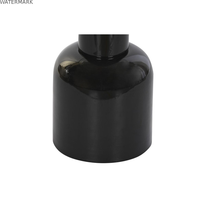 Table d'appoint DKD Home Decor Verre Noir Transparent Fer 41 x 41 x 57 cm