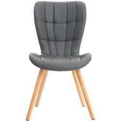 Chaise Elda PU naturel