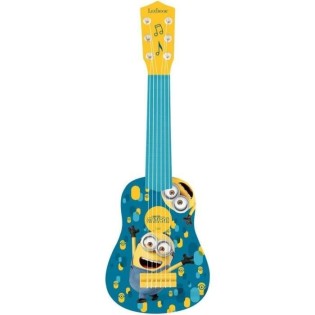 Lexibook - Ma premiere guitare Les Minions - Hauteur 53 cm - Guide d'apprentissage inclus