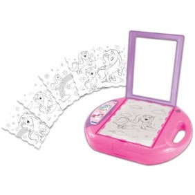 Projecteur a dessins Licorne - LEXIBOOK - Modeles et Tampons - Rose - Pour Enfant de 4 ans et plus