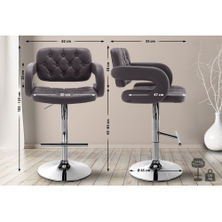 Tabouret de bar Dublin C brun