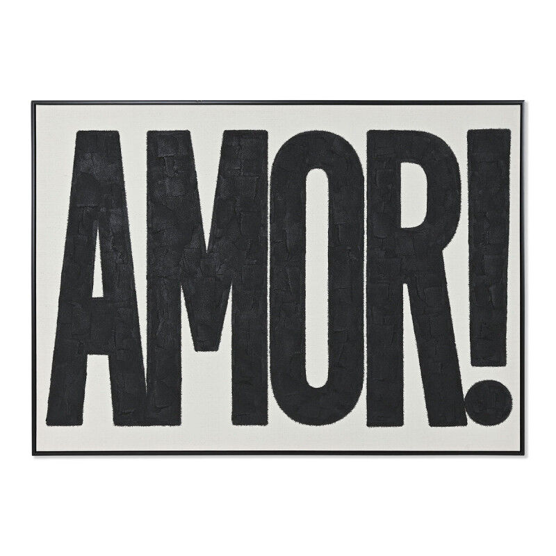 Cadre Home ESPRIT Amor! Blanc Noir Moderne 103 x 4,5 x 143 cm