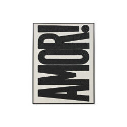 Cadre Home ESPRIT Amor! Blanc Noir Moderne 103 x 4,5 x 143 cm