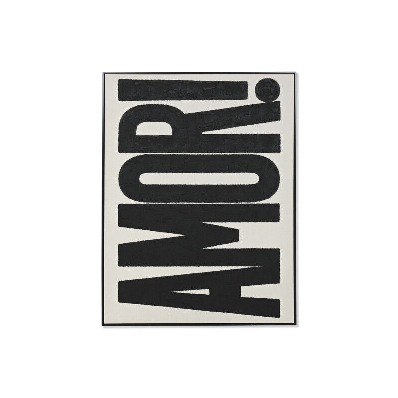Cadre Home ESPRIT Amor! Blanc Noir Moderne 103 x 4,5 x 143 cm