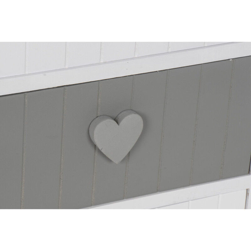 Caisson à Tiroirs Home ESPRIT Blanc Gris 40 x 29 x 58 cm