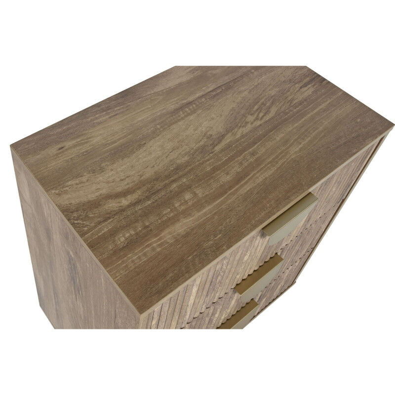 Caisson à Tiroirs Home ESPRIT Marron Doré 60 x 39 x 77 cm