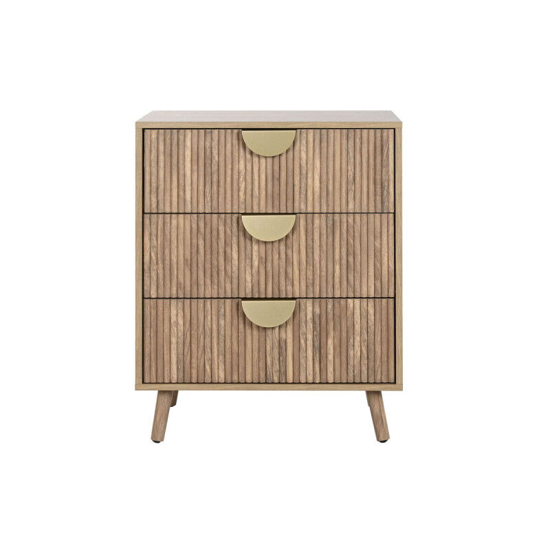 Caisson à Tiroirs Home ESPRIT Marron Doré 60 x 39 x 77 cm