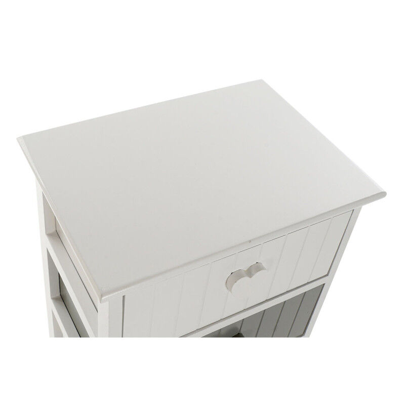 Caisson à Tiroirs Home ESPRIT Blanc Gris 40 x 29 x 90 cm