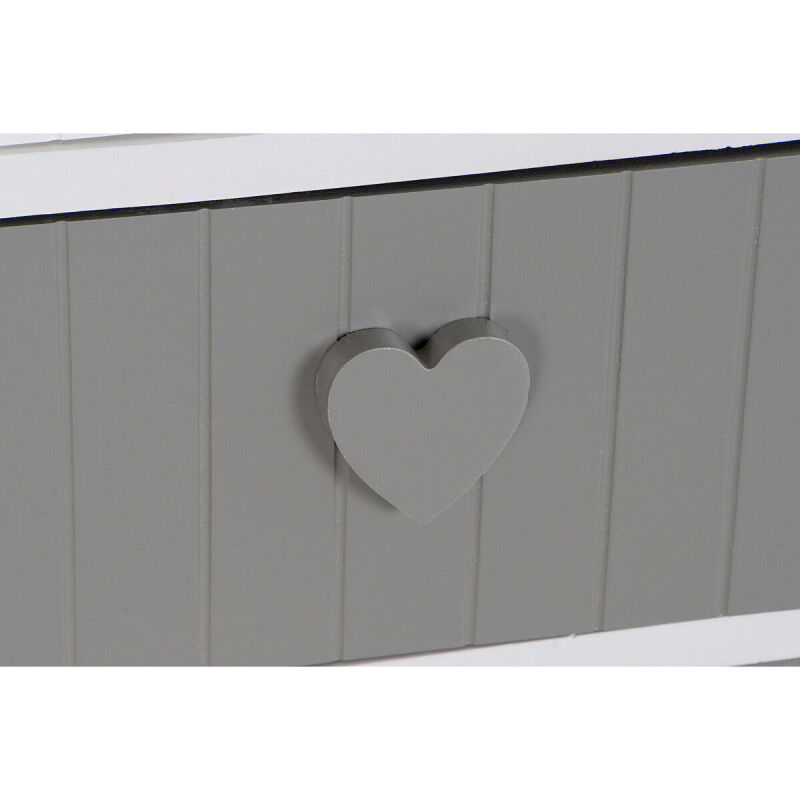Caisson à Tiroirs Home ESPRIT Blanc Gris 40 x 29 x 90 cm