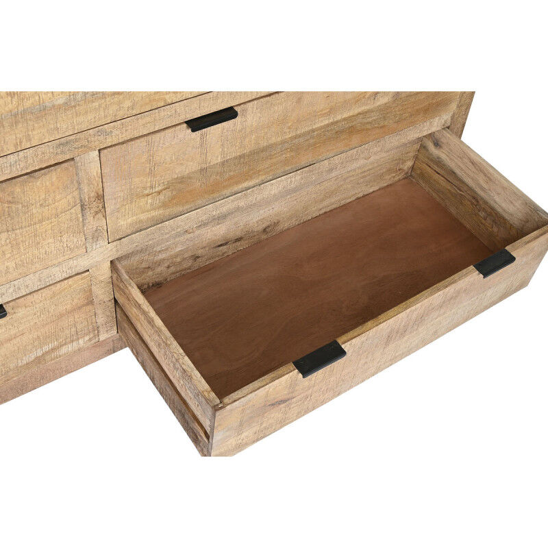 Caisson à Tiroirs Home ESPRIT Marron Noir Alpino 180 x 45 x 91 cm