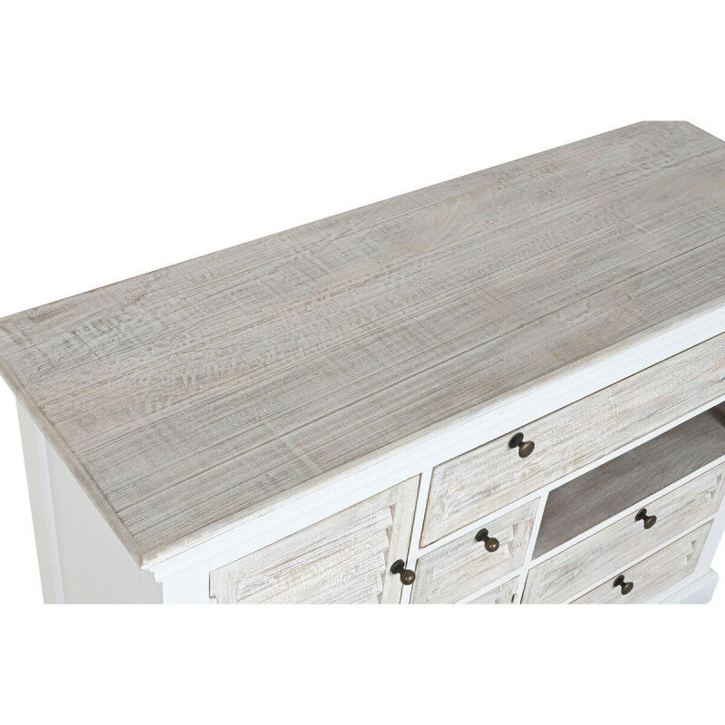 Caisson à Tiroirs Home ESPRIT Blanc Usé 115 x 40 x 80 cm