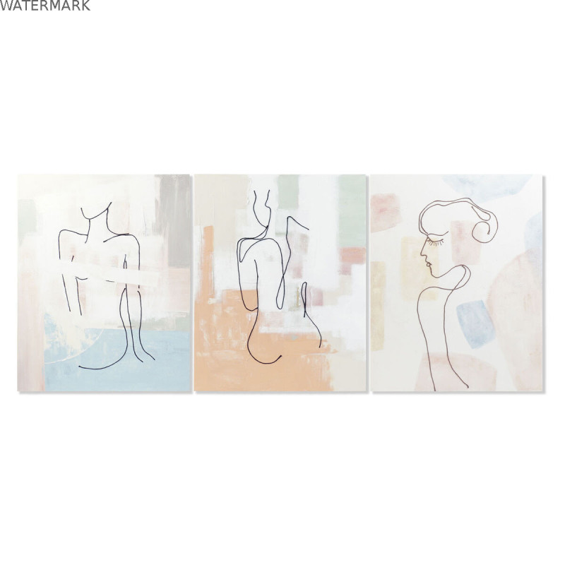 Cadre DKD Home Decor 80 x 3,7 x 100 cm Abstrait Moderne (3 Pièces) Cadre DKD Home Decor 80 x 3,7 x 100 cm Abstrait Moderne (3 Pièces)