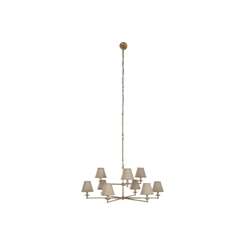 Suspension Home ESPRIT Beige Doré Laiton 25 W 113 x 113 x 132 cm