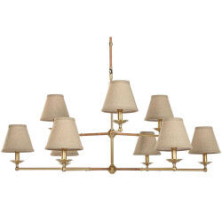 Suspension Home ESPRIT Beige Doré Laiton 25 W 113 x 113 x 132 cm