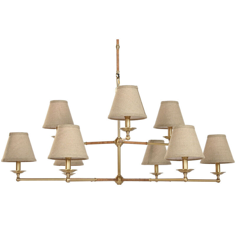 Suspension Home ESPRIT Beige Doré Laiton 25 W 113 x 113 x 132 cm