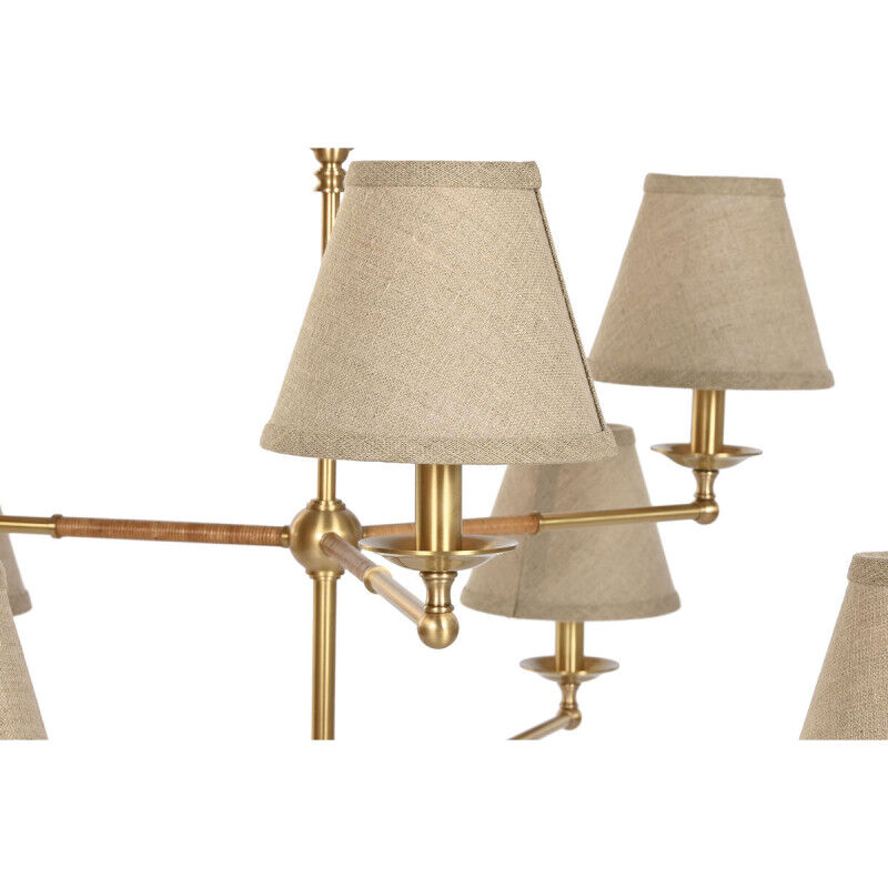 Suspension Home ESPRIT Beige Doré Laiton 25 W 113 x 113 x 132 cm