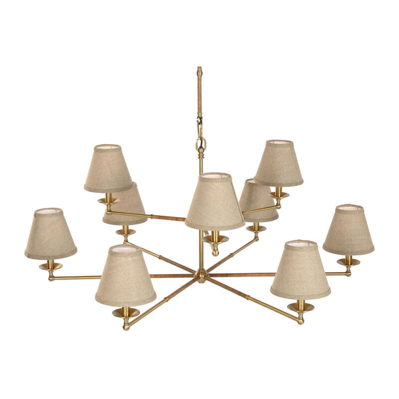 Suspension Home ESPRIT Beige Doré Laiton 25 W 113 x 113 x 132 cm