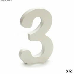 Numéro Pincello 3 Blanc 1,8 x 21 x 17 cm (12 Unités)