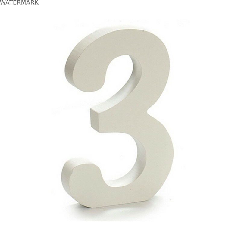 Numéro Pincello 3 Blanc 1,8 x 21 x 17 cm (12 Unités)