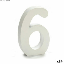 Numéro Pincello 6 Blanc 2 x 16 x 14,5 cm (24 Unités)