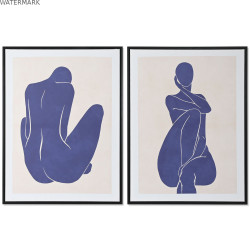 Cadre DKD Home Decor Femme 60 x 4 x 80 cm Moderne (2 Unités)