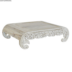 Table d'appoint DKD Home Decor Blanc Bois de manguier 89 x 63,5 x 25,4 cm