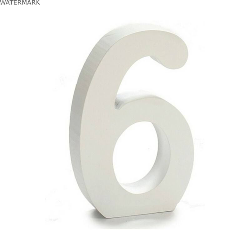 Numéro Pincello 6 Blanc 2 x 16 x 14,5 cm (24 Unités)