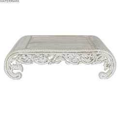 Table d'appoint DKD Home Decor Blanc Bois de manguier 89 x 63,5 x 25,4 cm