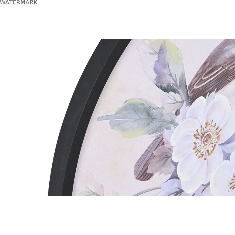 Cadre DKD Home Decor Romantique Oiseaux 70 x 3 x 70 cm (2 Unités)