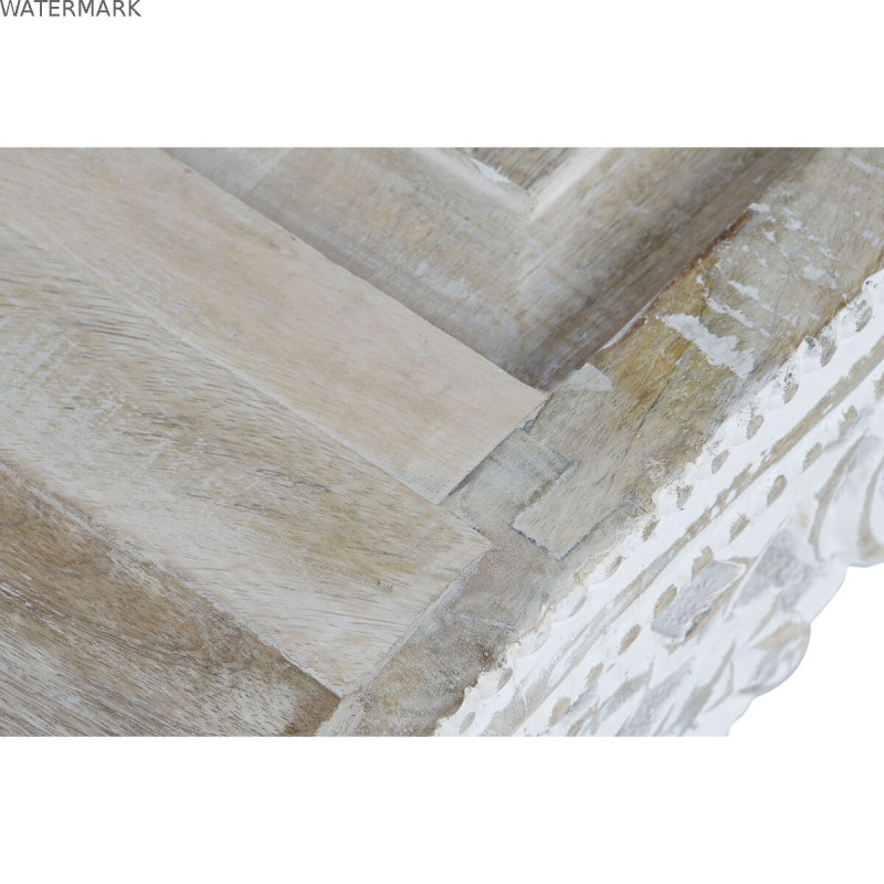 Table d'appoint DKD Home Decor Blanc Bois de manguier 89 x 63,5 x 25,4 cm