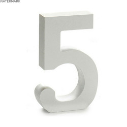 Numéro Pincello 5 Blanc 2 x 16 x 14,5 cm (24 Unités)