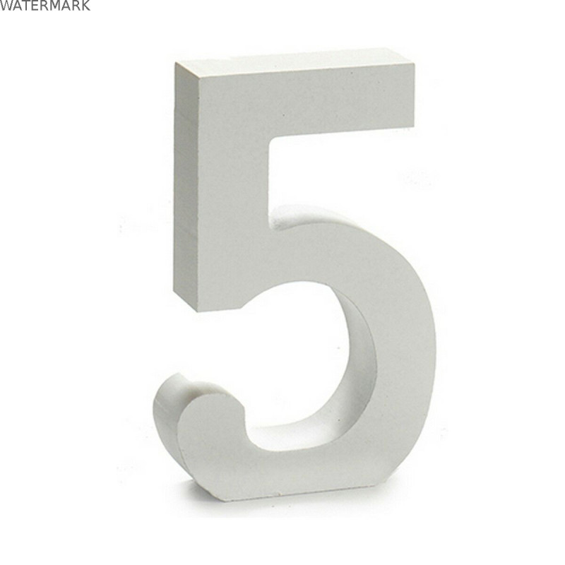 Numéro Pincello 5 Blanc 2 x 16 x 14,5 cm (24 Unités)