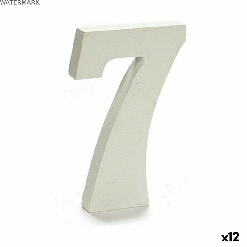 Numéro Pincello 7 Blanc 1,8 x 21 x 17 cm (12 Unités)