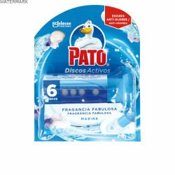 Désodorisant pour toilettes Pato Discos Activos Marin 6 Unités Désinfectant